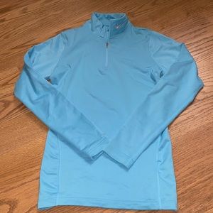 Nike Women’s 3/4 zip mock neck long sleeve top